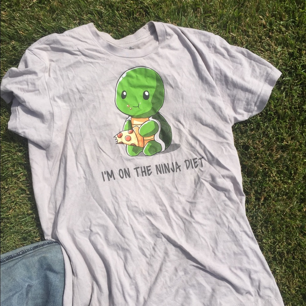 Tee Turtle Shirt-I am on the ninja diet